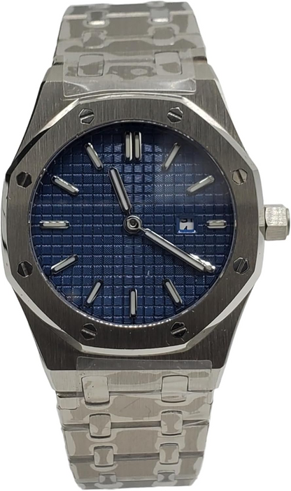 Luxury Audemars Piguet Royal Oak Watch – Blue Dial Stainless Steel Men's Timepiece
