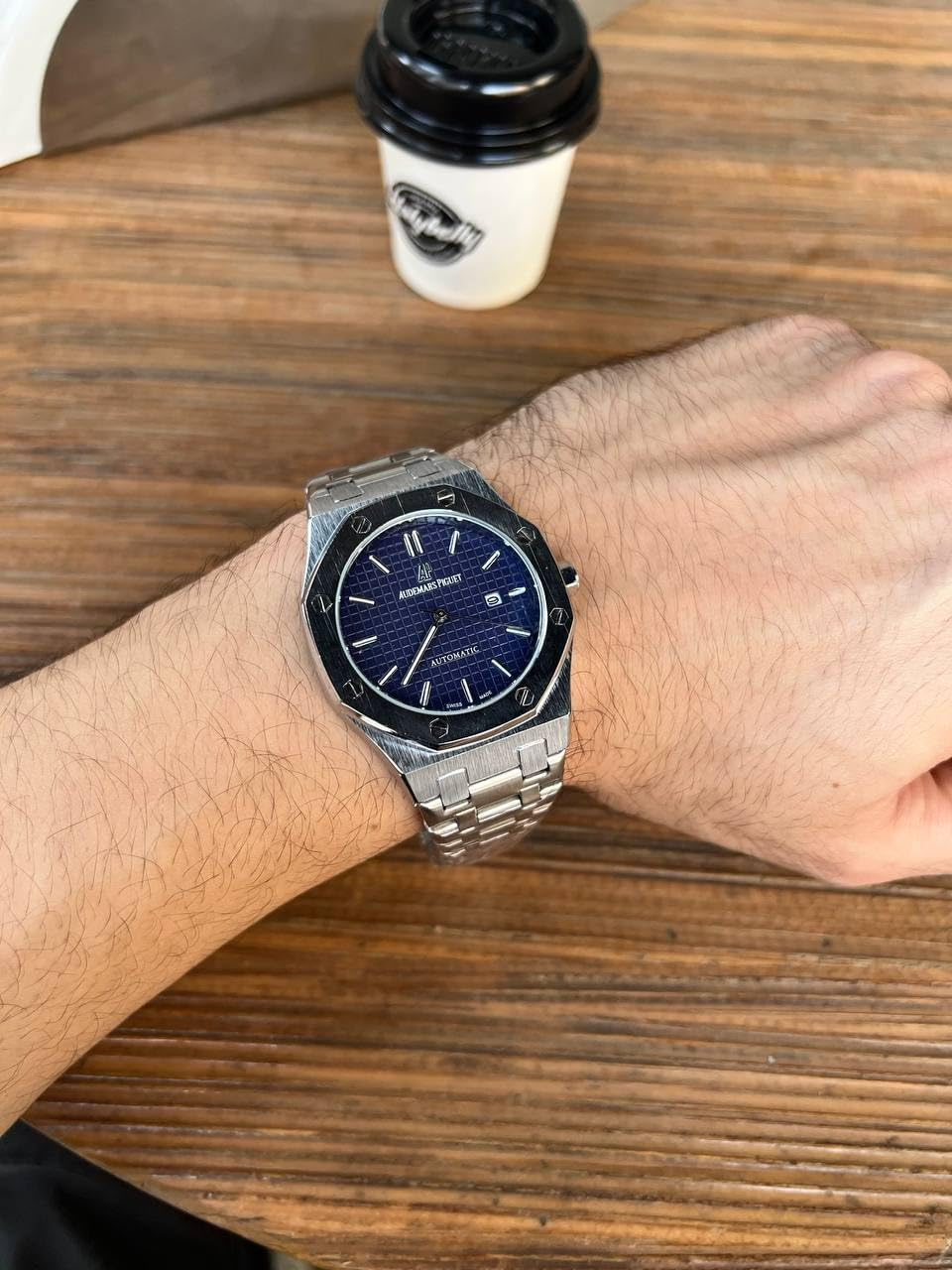 Luxury Audemars Piguet Royal Oak Watch – Blue Dial Stainless Steel Men's Timepiece
