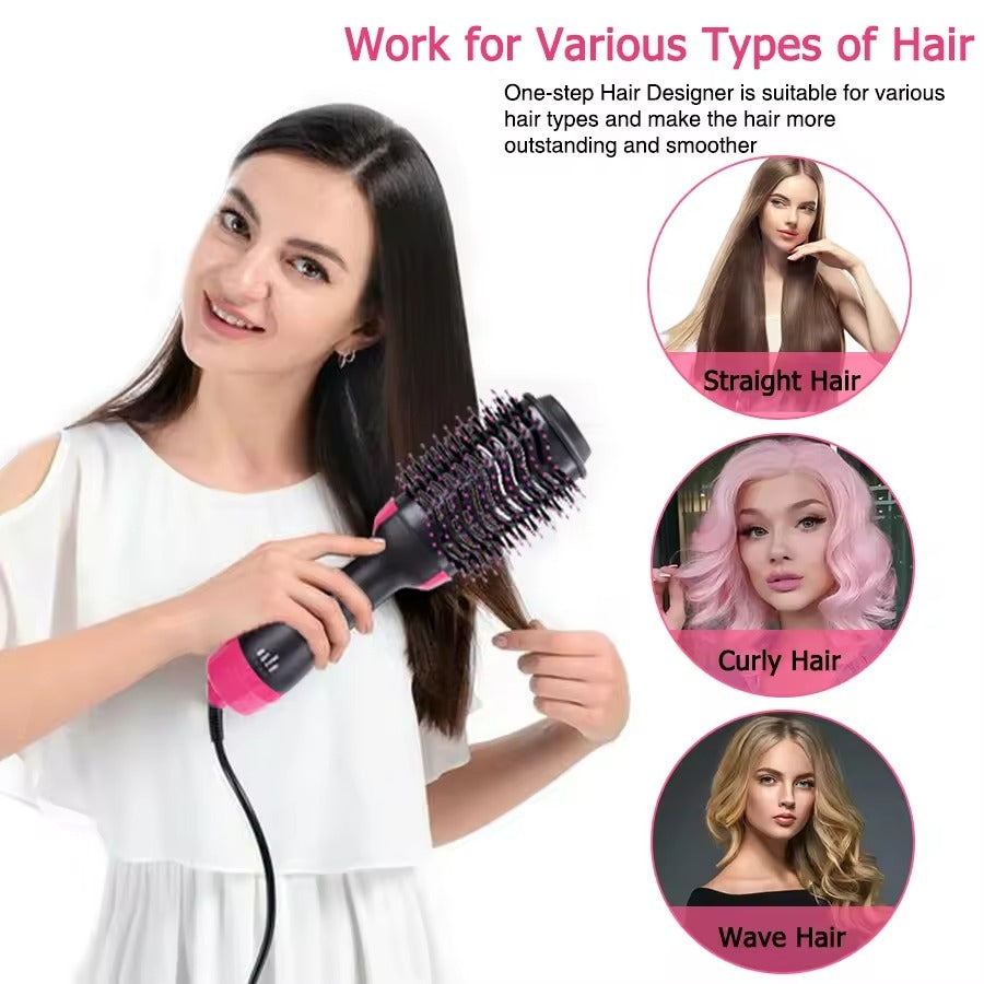 One Step Heating Comb Straightener Hair Comb Hair Dryer and Electric Comb Brush